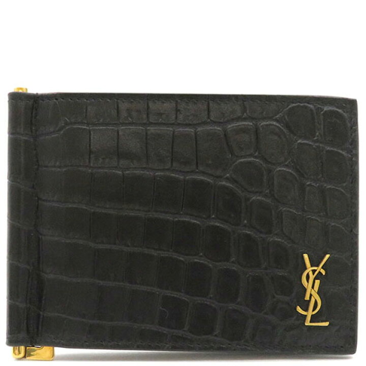 楽天市場】サンローラン SAINT LAURENT 二つ折り財布 クロコパターン 