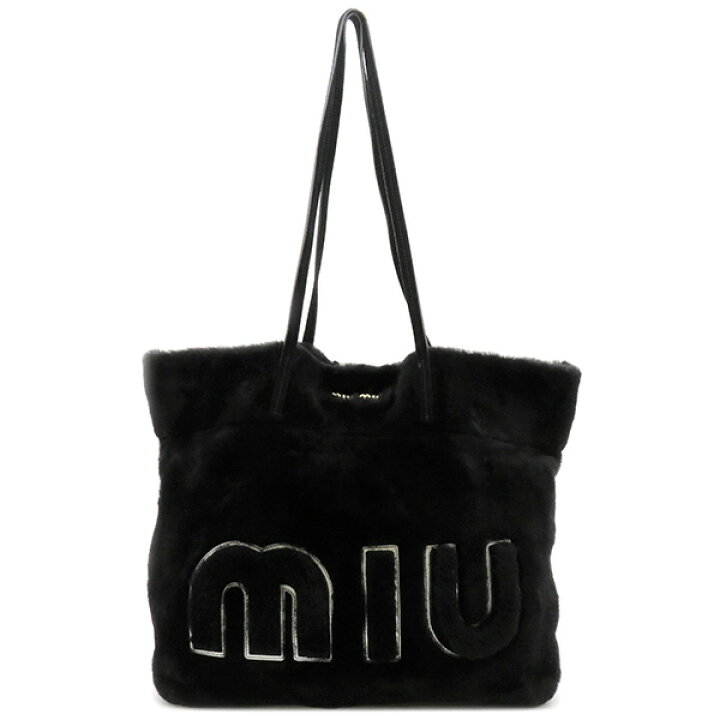 楽天市場】ミュウミュウ MIU MIU トートバッグ ムートン トート レザー  