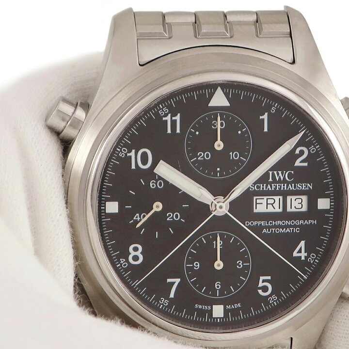楽天市場】IWC ドッペル クロノグラフ IW371319 黒 アラビア 