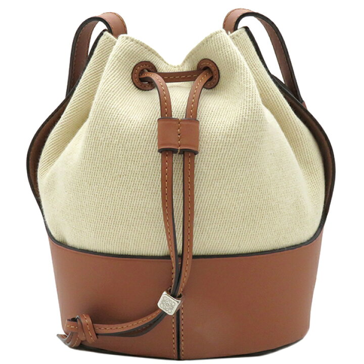 楽天市場】ロエベ LOEWE 2WAYバッグ キャンバス レザー ベージュ×タン 