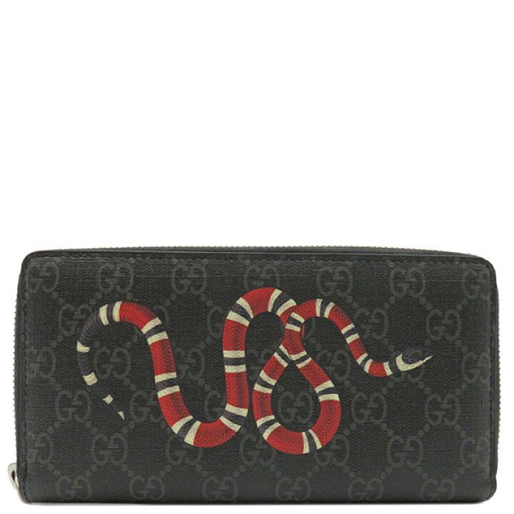 楽天市場】グッチ GUCCI 長財布 キングスネークプリント ラウンド  