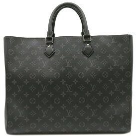 ルイヴィトン LOUIS VUITTON トートバッグ グランサック モノグラムエクリプスキャンバス モノグラムエクリプス シルバー金具 黒 イニシャル入り M44733 RI0241 【保存袋】【中古】