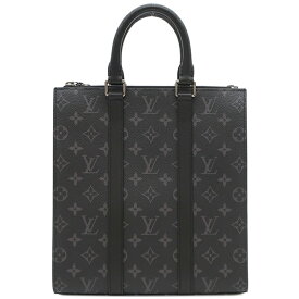 【2%OFF &最大3万円割引クーポン数量限定】 楽天スーパーセール ルイヴィトン LOUIS VUITTON 2WAYバッグ サックプラ・クロス モノグラム・エクリプス ブラック シルバー金具 黒 ショルダー M46456 RFID 【保存袋】【中古】