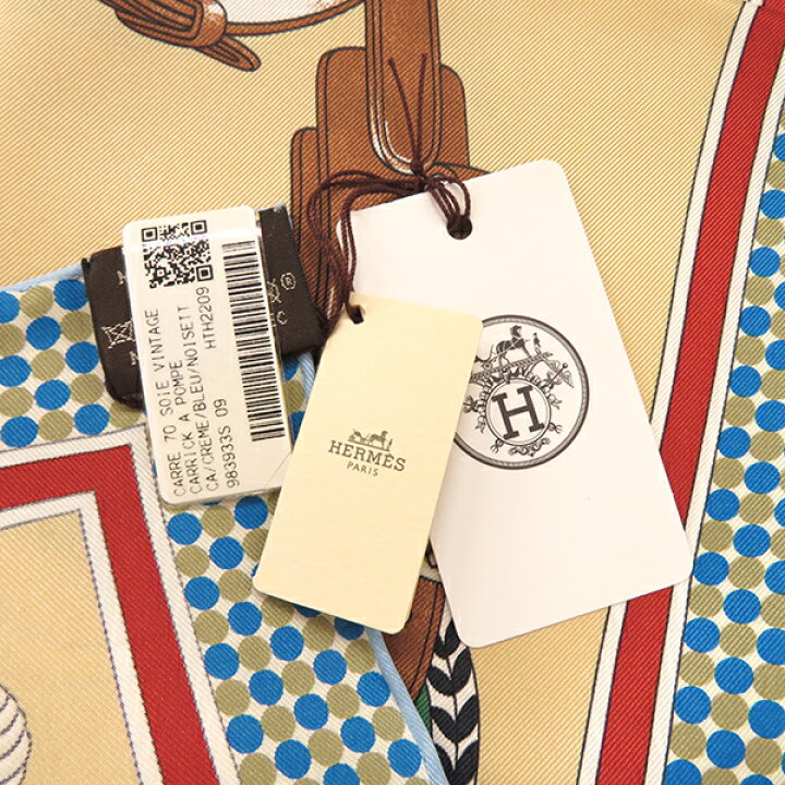 楽天市場】エルメス HERMES スカーフ カレ70 CARRE シルク クレーム 