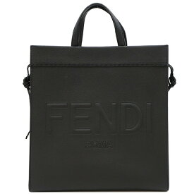 フェンディ FENDI 2WAYバッグ ゴー トゥショッパー ミディアム レザー ブラック シルバー金具 黒 トートバッグ ショルダー 7VA583 AMAC F0GXN 【保存袋】【中古】