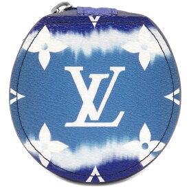 ルイヴィトン LOUIS VUITTON バッグチャーム LVエスカル エテュイ イヤホン モノグラムエスカルキャンバス ブルー シルバー金具 青 小物入れ イヤホンケース GI0491 SN1280 【保存袋】【中古】