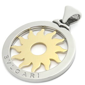 ブルガリ BVLGARI ペンダントトップ トンド サン K18YG ステンレススチール イエローゴールド×シルバー 750YG SS 【中古】