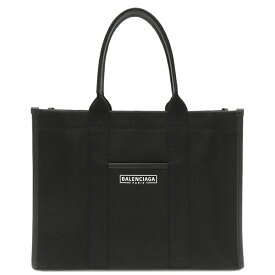 バレンシアガ BALENCIAGA 2WAYバッグ ハードウェア トート ミディアム キャンバス ブラック ゴールド金具 SV金具 黒 ショルダーバッグ 671400 【保存袋】【中古】