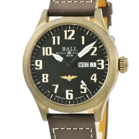 ボールウォッチ BALL WATCH エンジニア3 ブロンズスター NM2186C-L1J-BK 黒 アラビア デイデイト 耐磁 限定 メンズ 腕時計自動巻き ブラック 【中古】