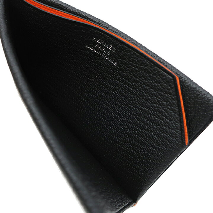 楽天市場】エルメス HERMES カードケース Hセリエ シェーブル ブラック 