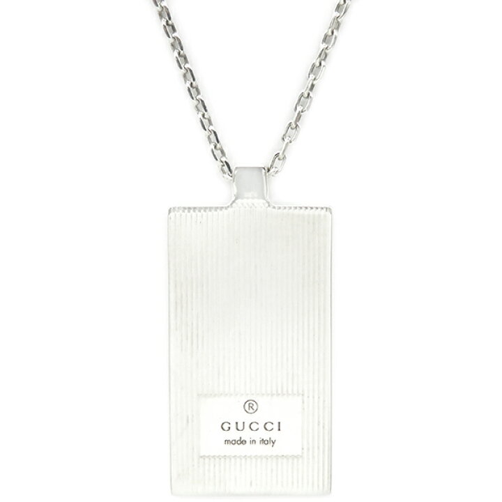楽天市場】グッチ GUCCI ネックレス ロゴプレート シルバー925 