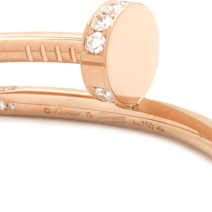 楽天市場】カルティエ Cartier ブレスレット ジュストアンクル K18PG  