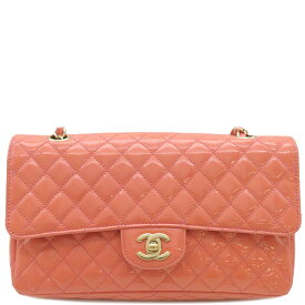 シャネル CHANEL ショルダーバッグ マトラッセ クラッシック ハンドバッグ エナメル ピンク ゴールド金具 ココマーク 銀座5周年記念 13****** 【箱】【中古】