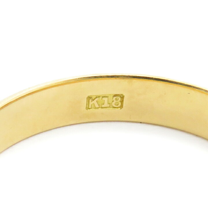 楽天市場】リング 指輪 甲丸リング K18YG イエローゴールド 750AU 18K  