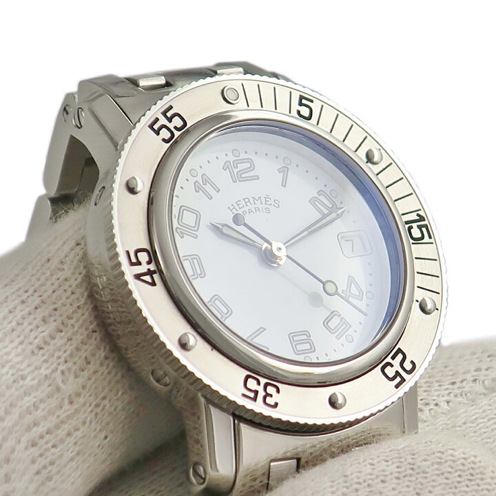 楽天市場】エルメス HERMES クリッパー ダイバー CL5.210 ホワイト  