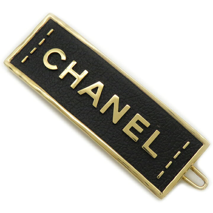 楽天市場】シャネル CHANEL バレッタ ロゴ ヘアクリップ メタル 