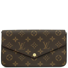 ＼ポイント2倍 7/19 20時から／ ルイヴィトン LOUIS VUITTON チェーンウォレット ポシェット フェリシー モノグラムキャンバス モノグラム ゴールド金具 新品 未使用 茶 チェーンショルダー M81896 RFID 【箱】【中古】