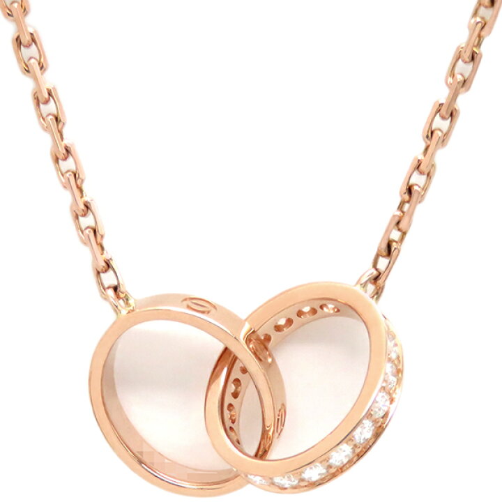 楽天市場】カルティエ Cartier ネックレス ベビーラブ ダイヤ K18PG  