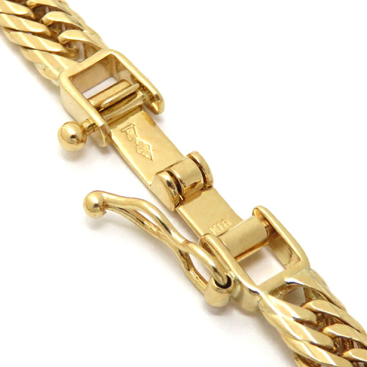 楽天市場】喜平 KIHEI ブレスレット K18 18金 18.5cm 10.2g 16面 