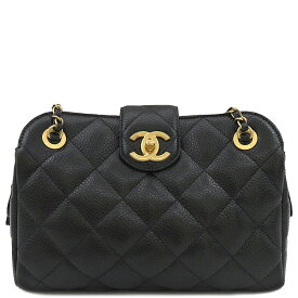 シャネル CHANEL ショルダーバッグ マトラッセ ラージボーリングバッグ キャビアスキン ブラック ヴィンテージ金具 黒 AS4978 ランダムシリアル 【箱】【中古】