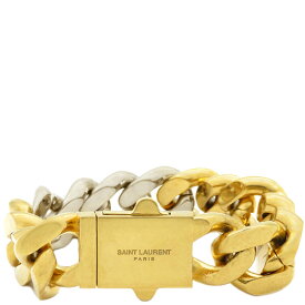サンローラン SAINT LAURENT ブレスレット キャリーオーバー クラシック GP ゴールド ツートーンカラー 【箱】【中古】