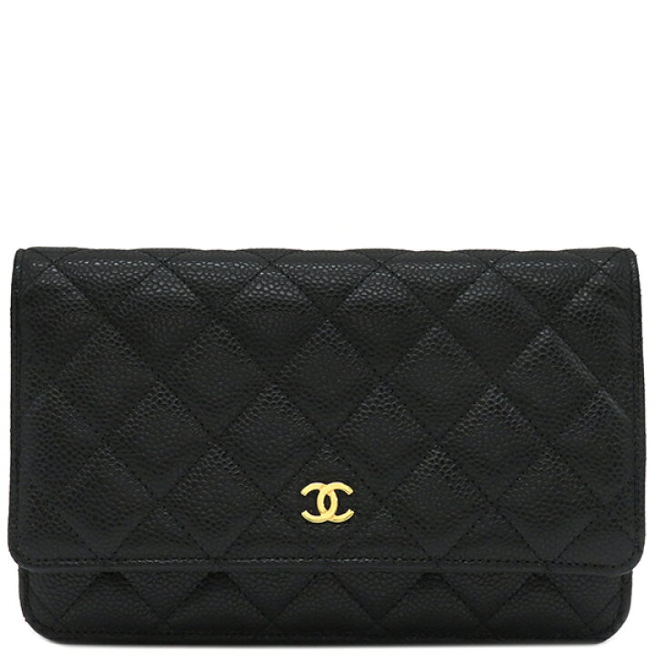 楽天市場】シャネル CHANEL チェーンウォレット マトラッセ キャビア  