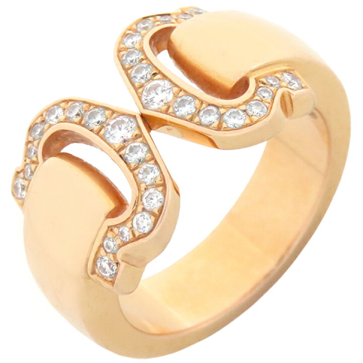 楽天市場】カルティエ Cartier リング 指輪 2C ブークルセ K18PG 