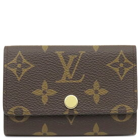 ルイヴィトン LOUIS VUITTON キーケース ミュルティクレ6 モノグラムキャンバス モノグラム ゴールド金具 茶 6連 6本 新品 未使用 M62630 RFID 【保存袋】【中古】