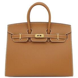 エルメス HERMES ハンドバッグ バーキン25 セリエ 外縫い ヴォーエプソン ゴールド ゴールド金具 新品 未使用 茶 新刻印 K刻印（2025年製） 【箱】【中古】