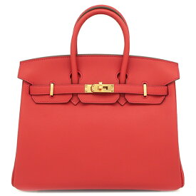 エルメス HERMES ハンドバッグ バーキン25 スイフト ヴァーミリオン ゴールド金具 新品 未使用 赤 W刻印（2024年製） 【箱】【中古】