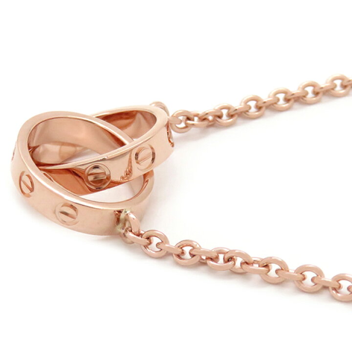 楽天市場】カルティエ Cartier ネックレス ベビーラブ K18PG ピンク  