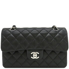 シャネル CHANEL ショルダーバッグ マトラッセ 23 フラップバッグ ラムスキン ブラック シルバー金具 黒 ダブルフラップ ダブルチェーン Wチェーン ランダムシリアル 【箱】【中古】