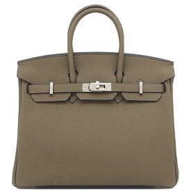 エルメス HERMES ハンドバッグ バーキン25 トゴ ツンドラ シルバー金具 新品 未使用 グレージュ 茶 B刻印（2023年製） 【箱】【中古】