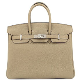 エルメス HERMES ハンドバッグ バーキン25 トゴ ベージュマルファ シルバー金具 新品 未使用 W刻印（2024年製） 【箱】【中古】