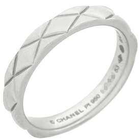 シャネル CHANEL リング 指輪 マトラッセ Pt950 プラチナシルバー #53(JP13) 12号【中古】