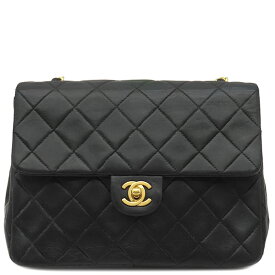 シャネル CHANEL ショルダーバッグ ミニ マトラッセ チェーンショルダー ラムスキン ブラック ゴールド金具 黒 斜め掛け 1******【中古】