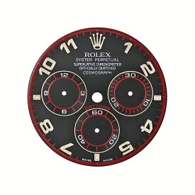 ロレックス ROLEX 腕時計パーツ 純正 ダイアル デイトナ用 ステンレススチール ブラック 116509 文字盤 ダイアル 部品 替え 交換 予備 美品 腕時計 パーツ 28mm ブラック 黒 【中古】