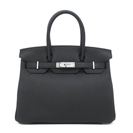 エルメス HERMES ハンドバッグ バーキン30 トゴ ブラック シルバー金具 新品 未使用 黒 K刻印（2025年製） 【箱】【中古】
