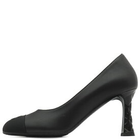 シャネル CHANEL パンプス ココマーク マトラッセ ヒール レザー ブラック 38C 黒 G40154 【箱】【中古】