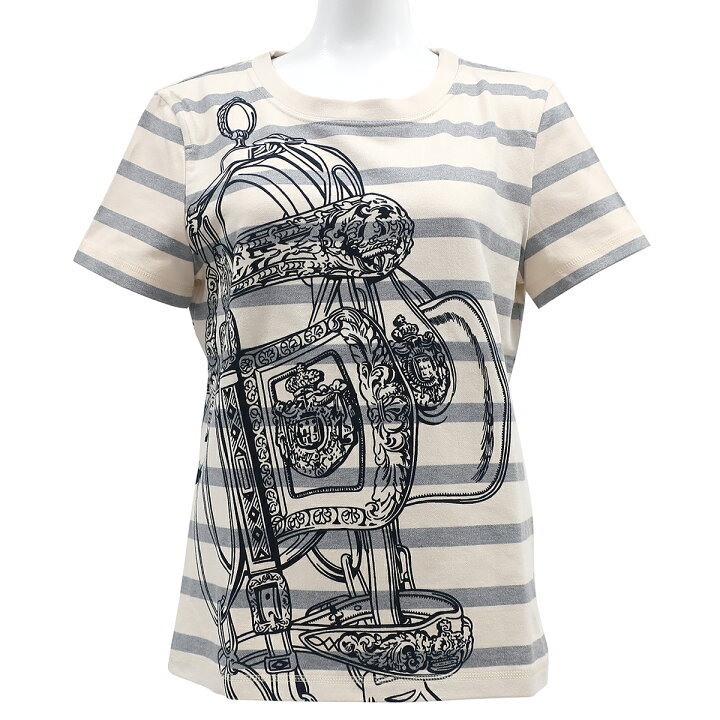 楽天市場】エルメス HERMES 半袖Tシャツ ストレートTシャツ コットン 
