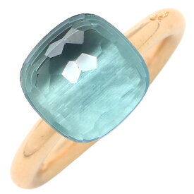 ＼最大3万円割引クーポン数量限定 8/11 2時まで／ ポメラート Pomellato リング 指輪 ヌード クラシックリング K18YG ブルートパーズ ブルーXイエローゴールド #53(JP13) 750 18K YG 9.5号 PAA1100 【箱】【中古】