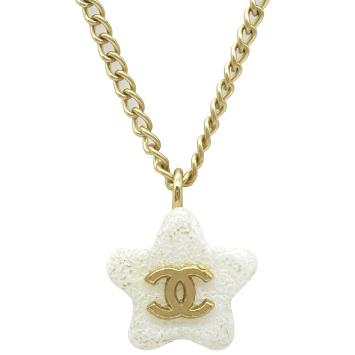楽天市場】シャネル CHANEL ネックレス スター ココマーク プレート 