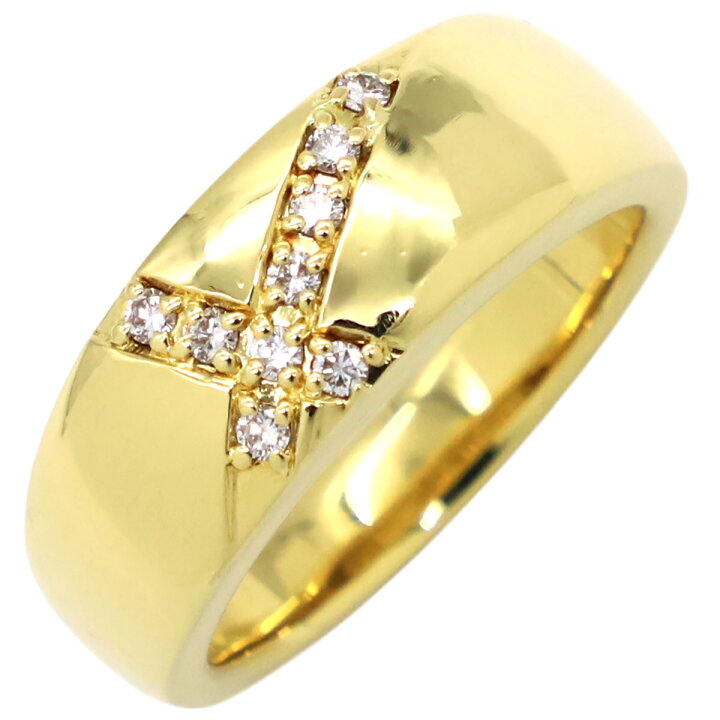 TASAKI リング 指輪 スクエア ダイヤ×色石リング K18YG ゴールド 18K  