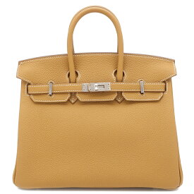エルメス HERMES ハンドバッグ バーキン25 トゴ ナチュラルサブレ シルバー金具 茶 K刻印（2025年製） 【箱】【中古】