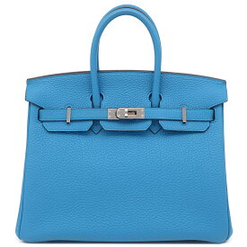 エルメス HERMES ハンドバッグ バーキン25 トゴ ブルーザンジバル シルバー金具 青 A刻印 【保存袋】【中古】