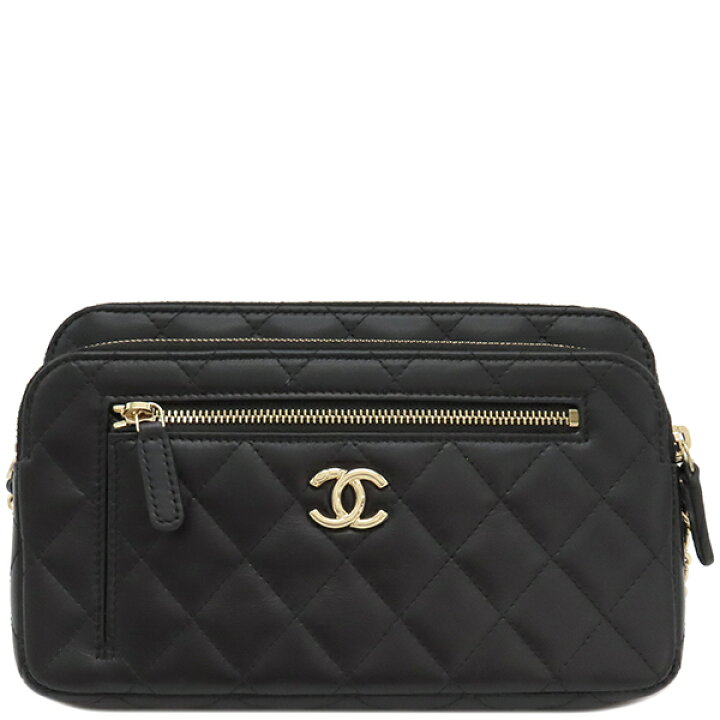 楽天市場】シャネル CHANEL チェーンウォレット マトラッセ ラムスキン  