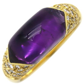 ブルガリ BVLGARI リング 指輪 チェルティカ アメジスト ダイヤ K18YG ダイヤモンド アメジスト イエローゴールド 18K YG 750 18金 12号【中古】