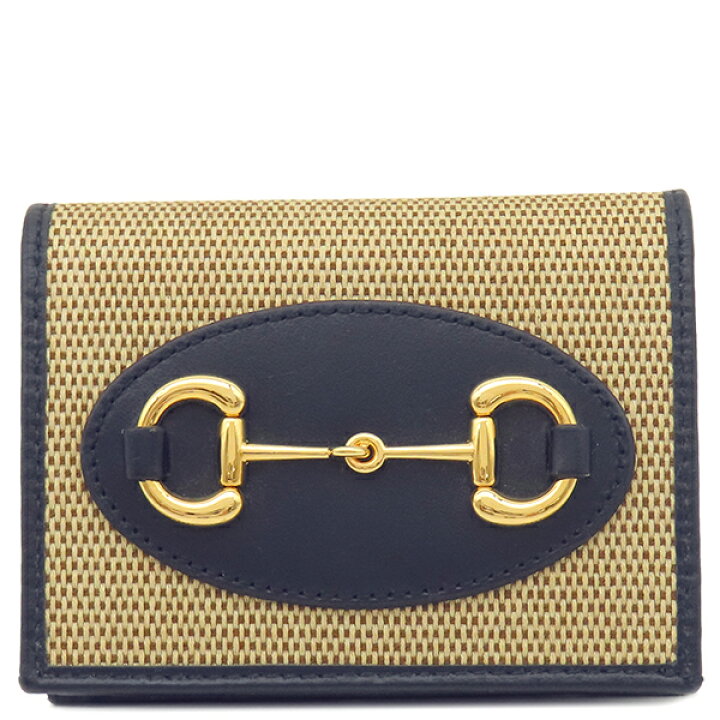 楽天市場】グッチ GUCCI 二つ折り財布 ホースビット 1955 カードケース  