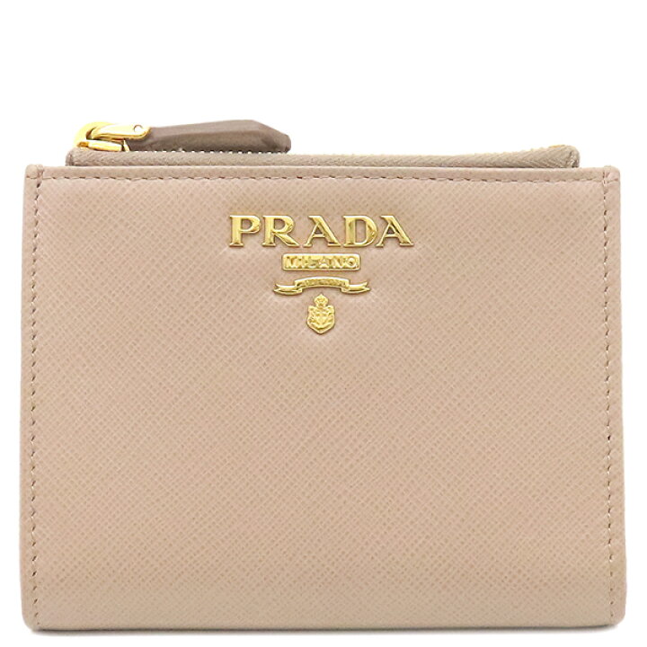 楽天市場】プラダ PRADA 二つ折り財布 ダブルジップ ウオレット  
