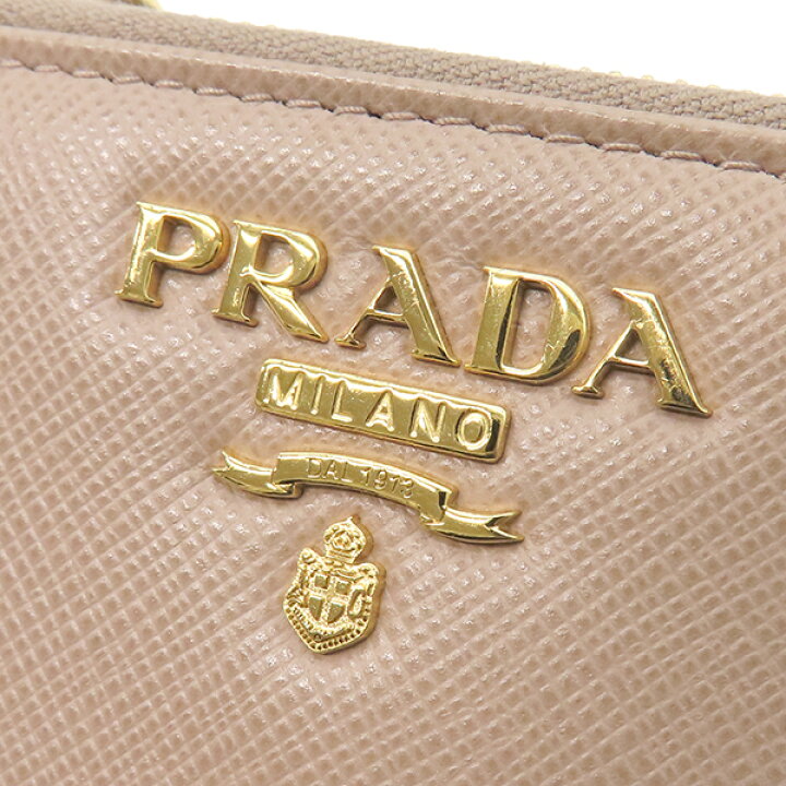 楽天市場】プラダ PRADA 二つ折り財布 ダブルジップ ウオレット  